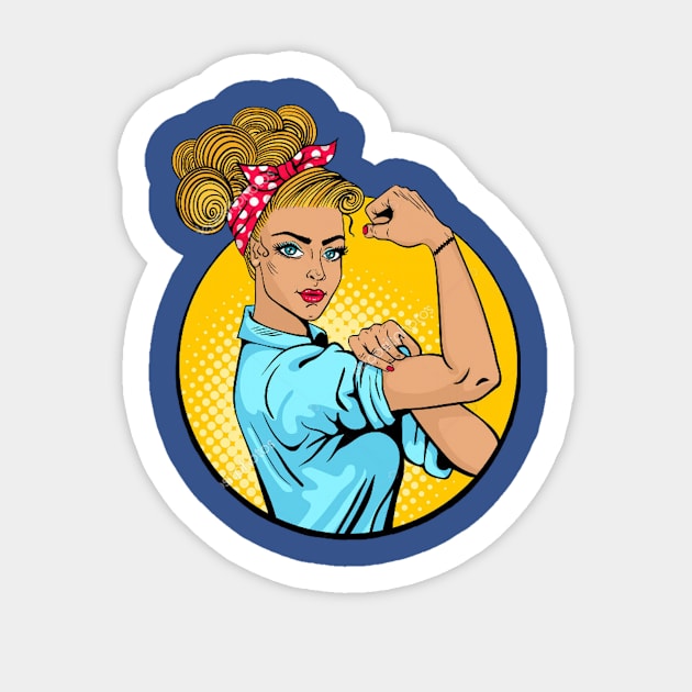 girl power Sticker by piggydesigns